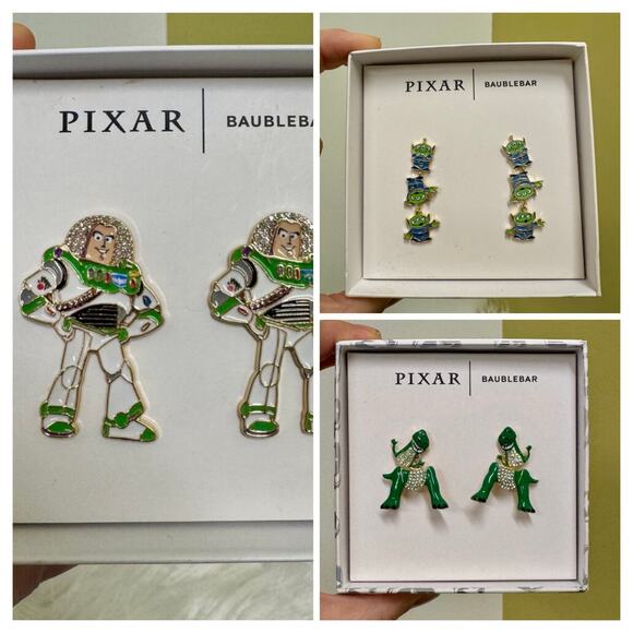 Baublebar Disney Pixar Toy Story 3 Earring Bundle Aliens Buzz Rexy NIB - Picture 1 of 12